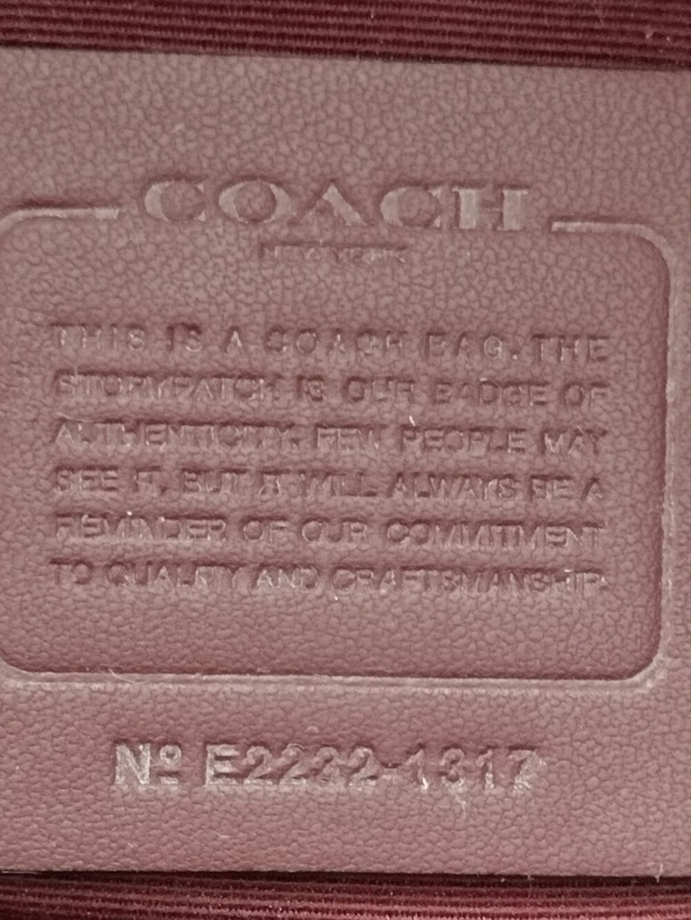 Coach 19117 Red Pebbled Leather Satchel Crossbody Bag Gold C Charm - Picture 16 of 16